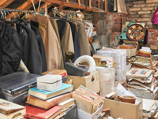 clutter in the attic